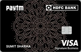 Paytm HDFC Bank Select Business credit card