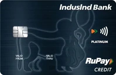 IndusInd Platinum RuPay credit card