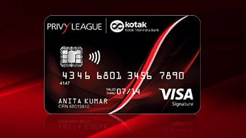 Kotak Privy League Signature card
