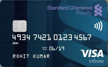 Standard Chartered Priority Visa Infinite credit card
