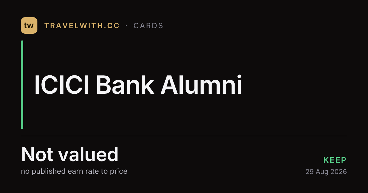 ICICI Bank Alumni Card review 2026: fees, rewards, lounges