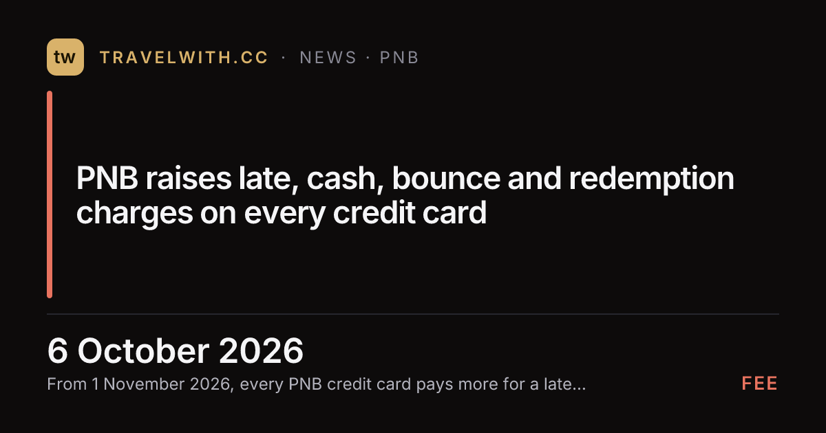 PNB raises late, cash, bounce and redemption charges on…
